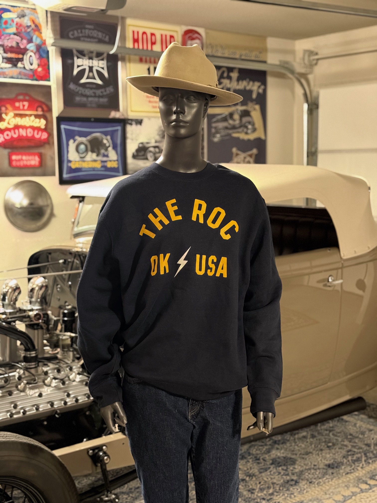 The Roc Navy CrewNeck Sweatshirt